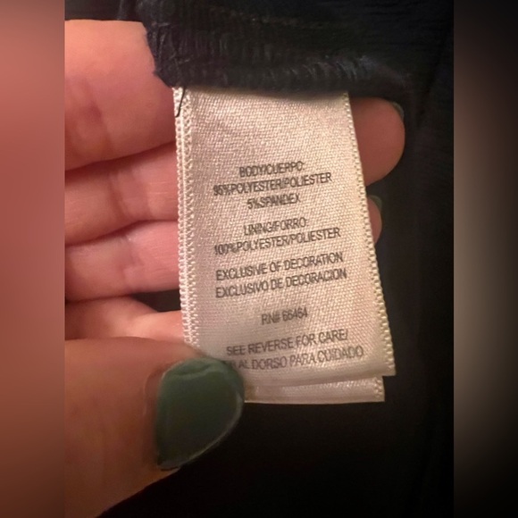 Size 12 NAVY BLUE KEYHOLE TEXTURED KNIT FIT & FLARE DRESS Day/Evening - Picture 10 of 11